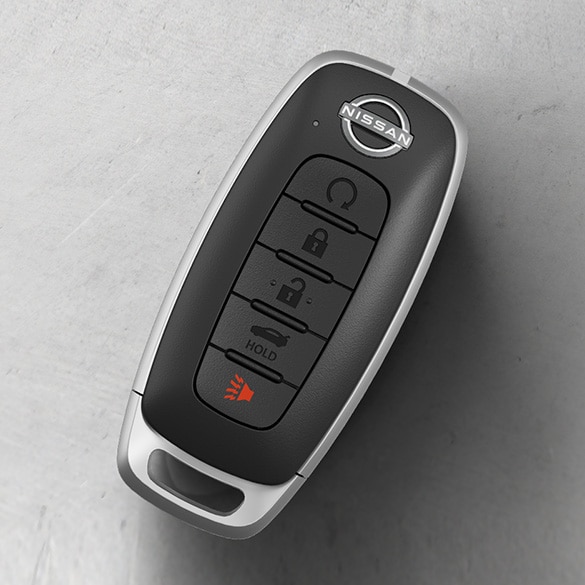 2024 Nissan Sentra showing key fob with remote engine start system.