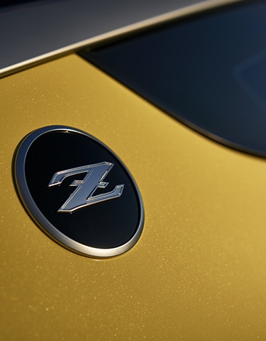 2024 Nissan Z detail of fender-mounted Z logo badge